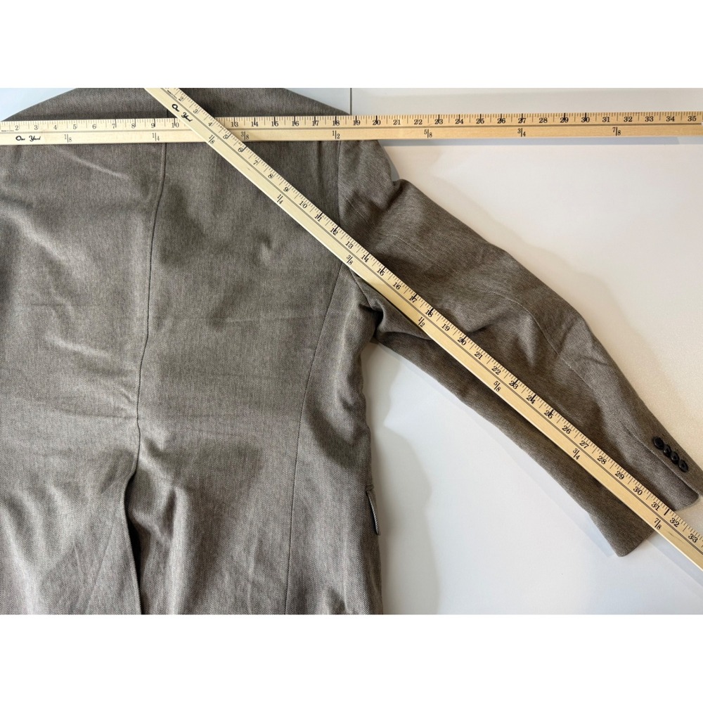 Banana Republic Blazer Mens 44R Brown Herringbone Tailored Fit Cotton Sport Coat - Picture 9 of 10